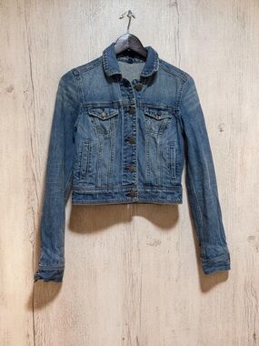 Y2K American Eagle Outfitters Medium Blue Denim Jacket - Women's